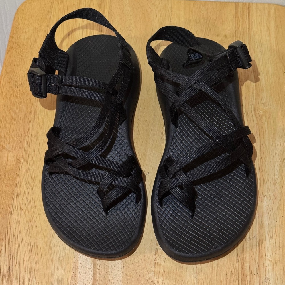 Chaco Z Cloud 2 Sandals Womens 9 Black Strappy Athletic Hiking Toe Loop J107366
